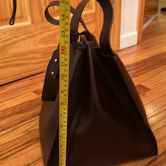 NWT Sophie Hulme Cube Tote Leather Brown - Picture 11 of 13